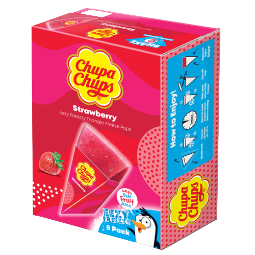 Chupa Chups Strawberry Triangles 8x62ml