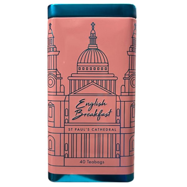 Ahmad Tea Contemporary English Breakfast Teabag Caddy 40's