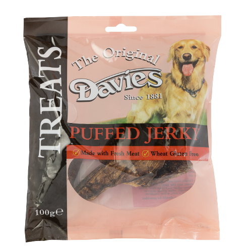 Davies Puffed Jerky Dog Treat 100g