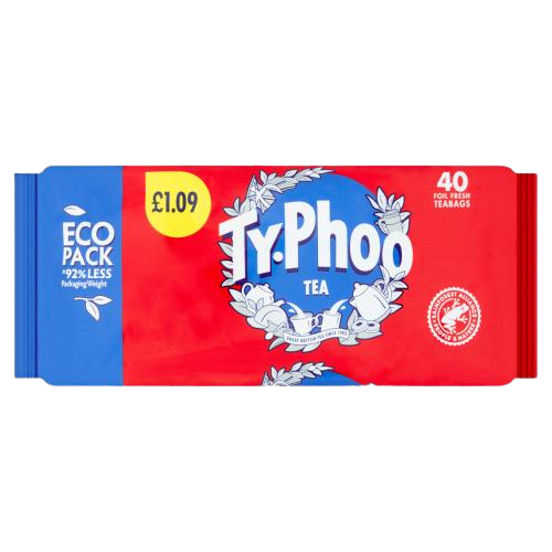 Typhoo 40 Foil Fresh Teabags 116g
