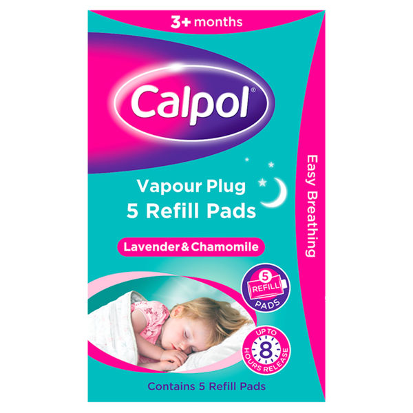 Calpol® 5 Refill Pads Vapour Plug Lavender & Chamomile 3+ Months