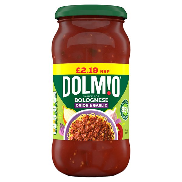 Dolmio Bolognese Onion & Garlic Pasta Sauce PMP £2.19 450g