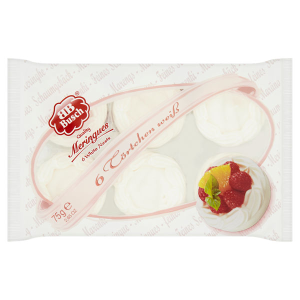 Busch Meringue Nests - White 75G