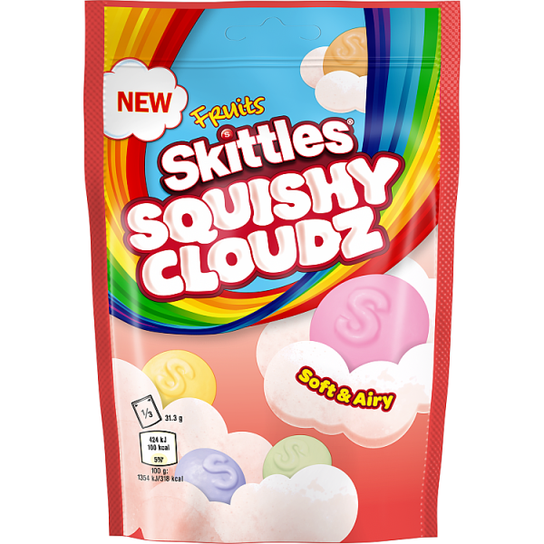 Skittles Squishy Cloudz Fruit Sweets Bag 94g