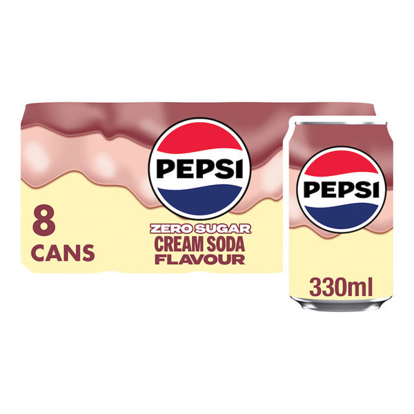 Pepsi Cream Soda Flavour 8 x 330ml