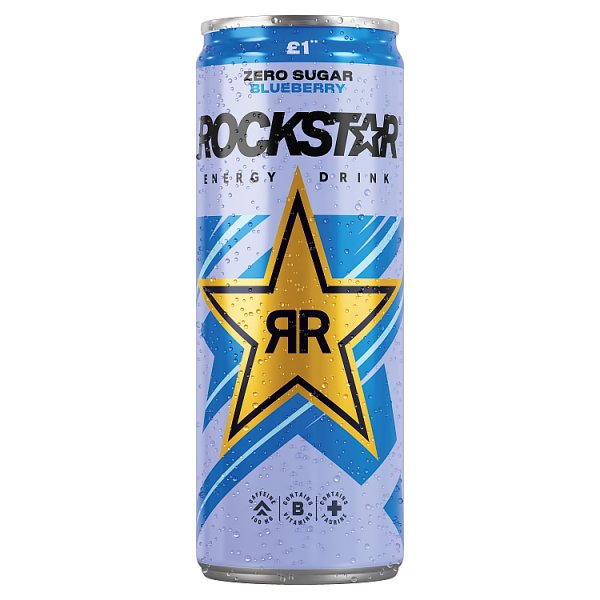 Rockstar Energy Drink Blueberry Can PMP £1.00 330ml