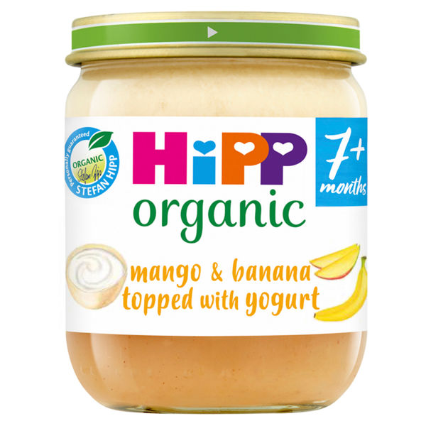 Hipp Organic Mango & Banana Topped With Yogurt Baby Food Jar 7+ Months 160g