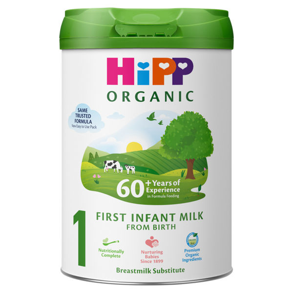 HiPP Organic 1 First Infant Baby Milk Powder Formula, From Birth, 800g