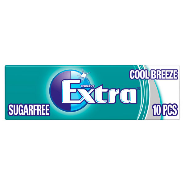 Extra Cool Breeze Sugarfree Chewing Gum 10 Pieces
