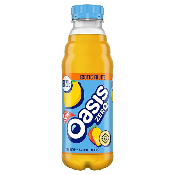 Oasis Zero Exotic Fruits PM £1.20 500ml We Get Any Stock