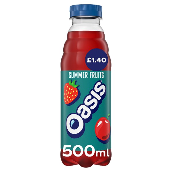 Oasis Summer Fruits Pmp £1.40 500ml