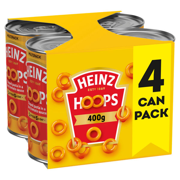 Heinz Hoops 4 x 400g