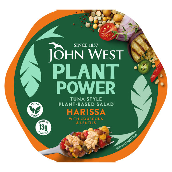John West Plant Power Tuna Style Plant Based Salad Harissa With