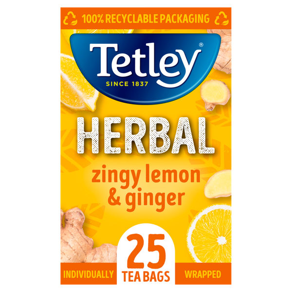 Tetley Lemon Ginger 25s