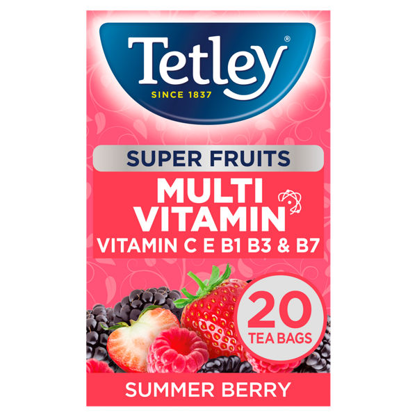 Tetley USA | Blueberry & Raspberry with Vitamin B6 | FAST 1