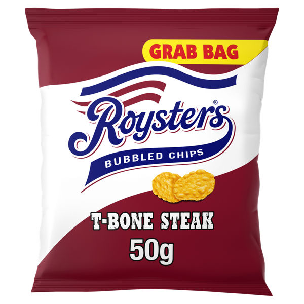 Roysters T-Bone Steak Grab Bag Crisps 50g