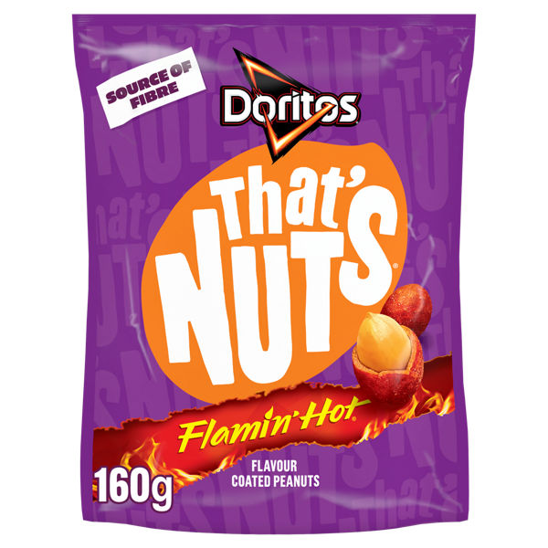 That’s Nuts Doritos Flamin’ Hot Sharing Coated Peanuts 160g