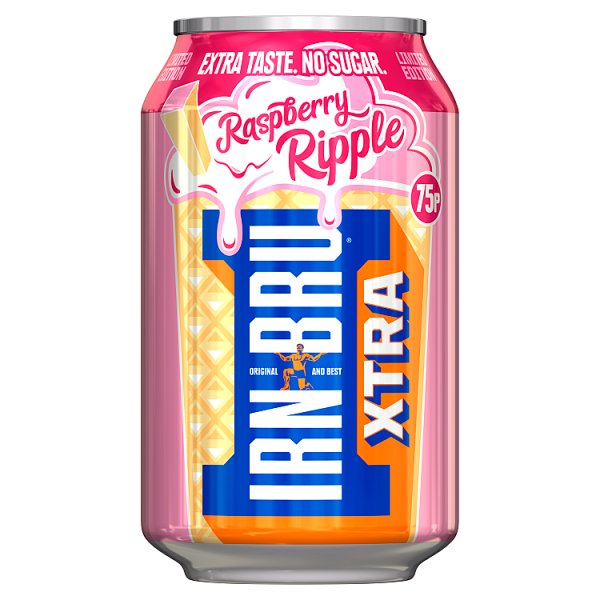 Irn Bru Raspberry Ripple Xtra Pm 75p 330ml
