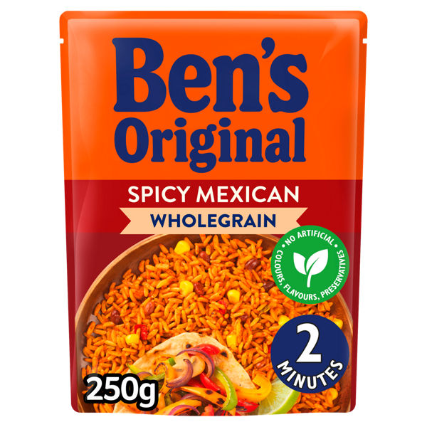 Bens Original Wholegrain Spicy Mexican Microwave Rice 250g We Get Any