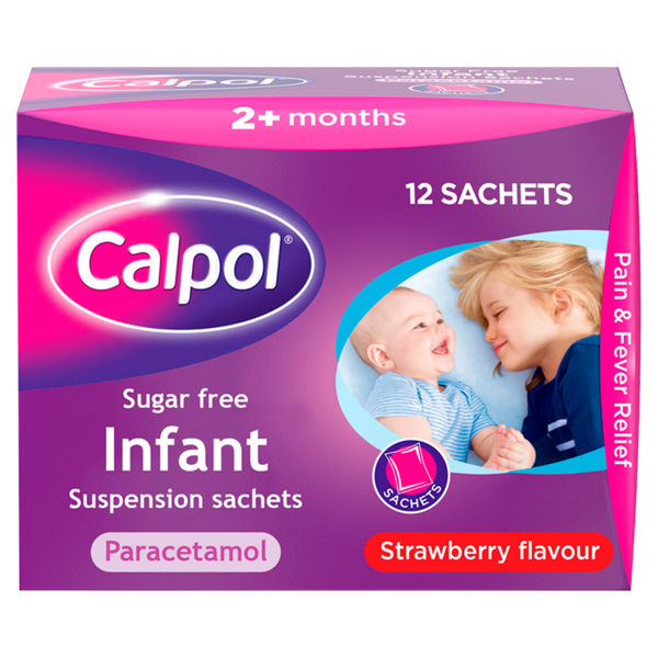 Calpol Infant Sugar Free Sachets 12 Pack