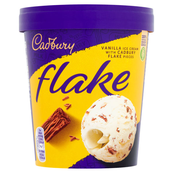 Cadbury Flake 99 Ice Cream Tub 480ml We Get Any Stock