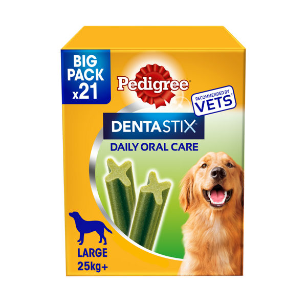 Pedigree Dentastix Fresh Adult Large Dog Treats 21 x Dental Sticks 810g