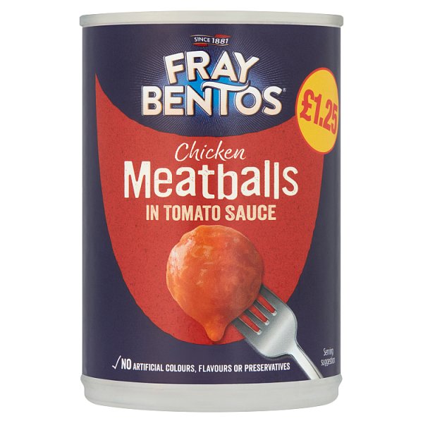 Fray Bentos Meatballs In Tomato Sauce Pm£1.25 380g We Get Any Stock