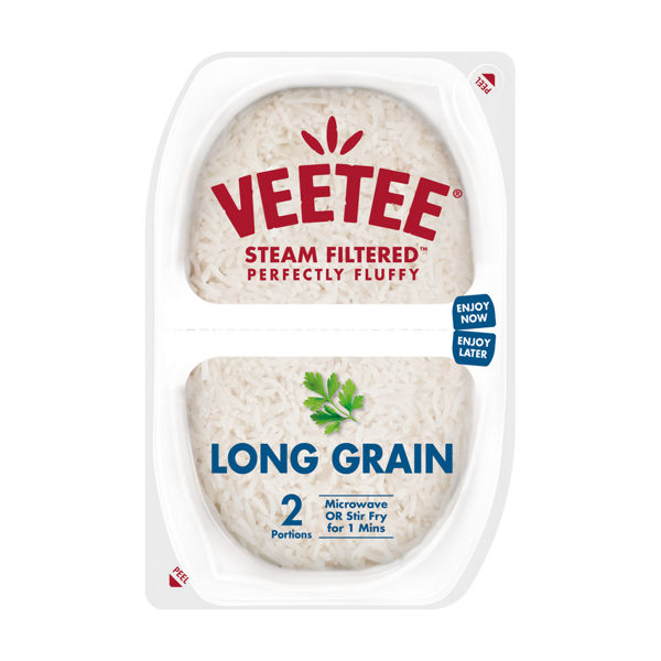 Veetee Long Grain Rice Twin Pot Tray