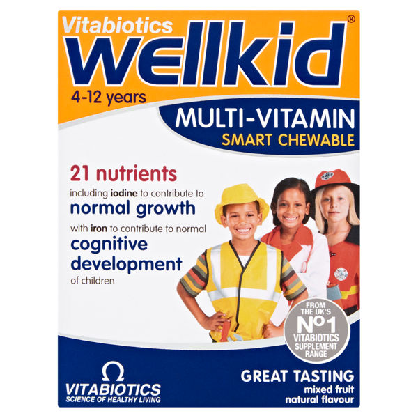 Vitabiotics Wellkid Smart Chewable 30 Tablets