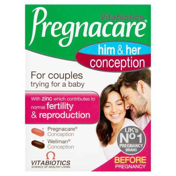 Vitabiotics Pregnacare Him & Her Conception 60 Tablets