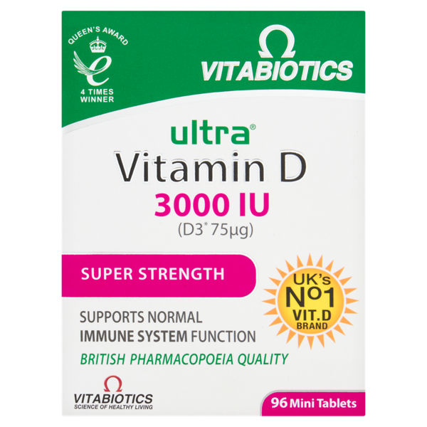 Vitabiotics Ultra Vitamin D Super Strength 3000IU – 96 Tablets