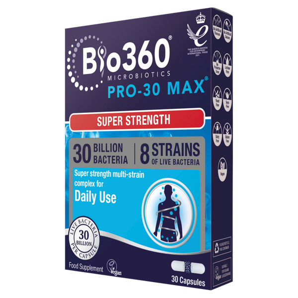 Bio360 Microbiotics Pro-30 Max Super Strength 30 Capsules