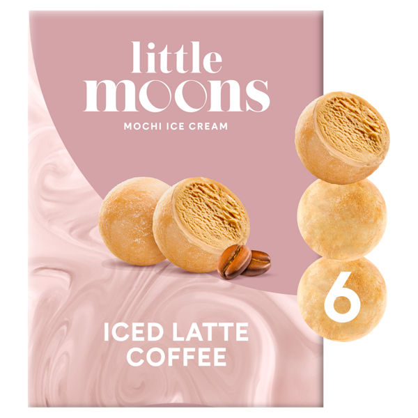 Little Moons Mochi Ice Cream Iced Latte Coffee 6 x 32g (192g) We Get