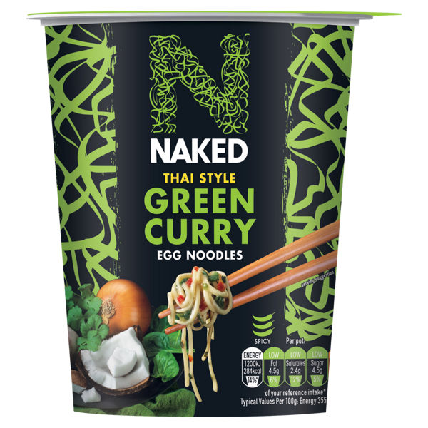 Naked Thai Style Green Curry Egg Noodles 78g