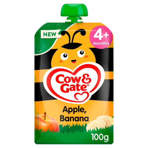 Cow & Gate Apple, Banana From 4 Months 100g