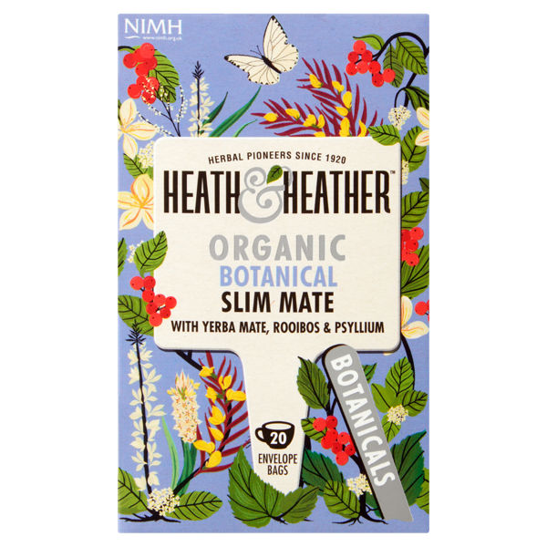 Heath & Heather Organic Slim Mate 20 Envelope Bags 40g
