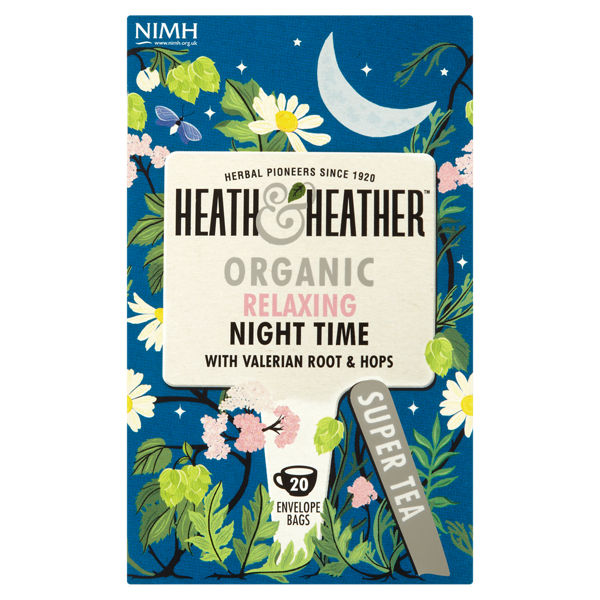 Heath & Heather Organic Night Time 20 Envelope Bags 20g