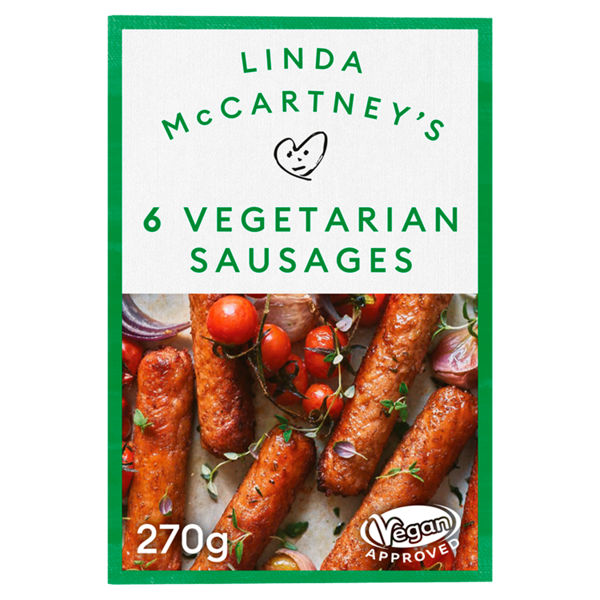 Linda McCartney’s 6 Vegetarian Sausages 270g