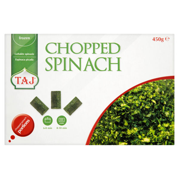 TAJ Chopped Spinach 450g