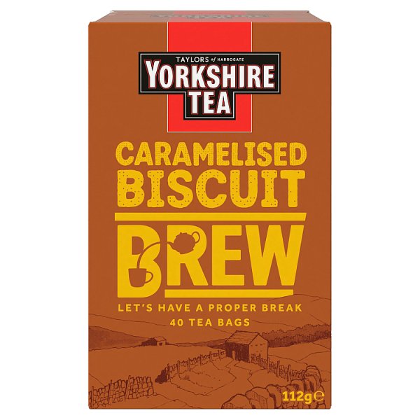 Yorkshire Tea Caramelised Biscuit Brew 40 Tea Bags 112g