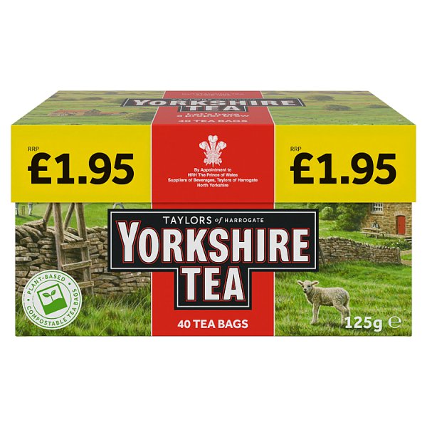 Yorkshire Tea 40 Tea Bags PM £1.95 125g