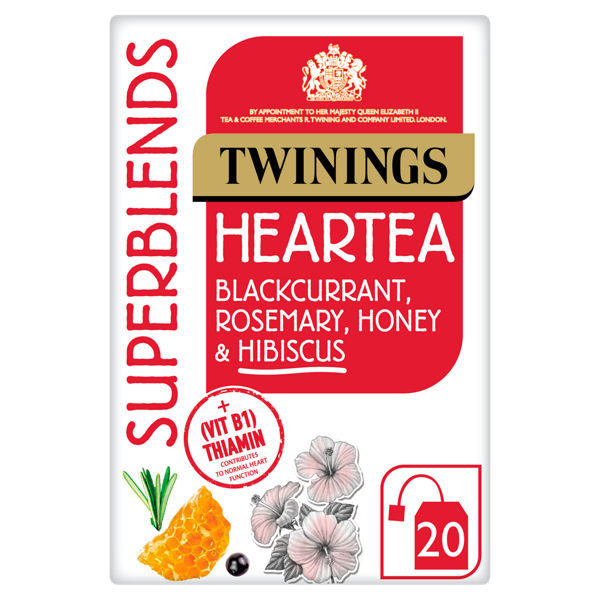 Twinings Superblends Heartwarming Blackcurrant, Rosemary, Honey & Hibiscus 20 Tea Bags