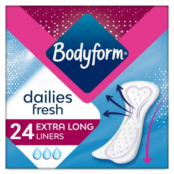 Bodyform Dailies Extra Long Pantyliners 24S We Get Any Stock