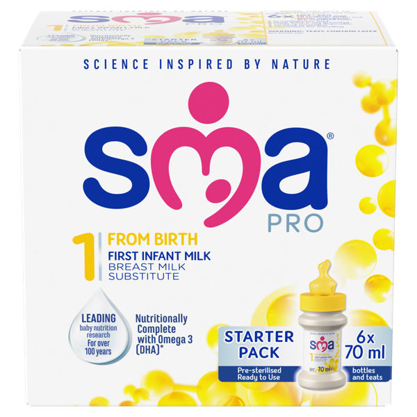 SMA Pro First Infant Milk From Birth Starter Pack 70ml
