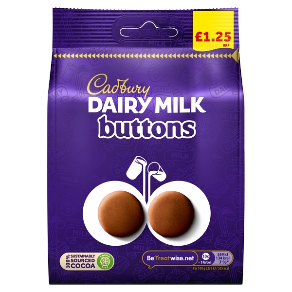 Cadbury Dairy Milk Giant Buttons Bag PM£1.25 95g We Get Any Stock