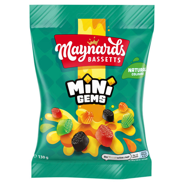 Maynards Bassetts Mini Gems 130g