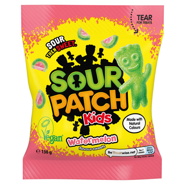 Sour Patch Kids Watermelon Flavour Sweets 130g
