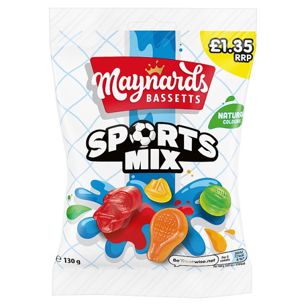 Maynards Bassetts Sports Mix Bag PM £1.35 130G