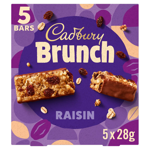 Cadbury Brunch Bar Raisin 5x28g