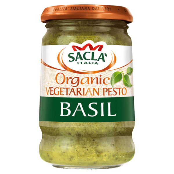 Sacla' Italian Vegan Fiery Chilli Pesto, Dairy, Gluten & Wheat Free, 190 G, (Pack Of 1